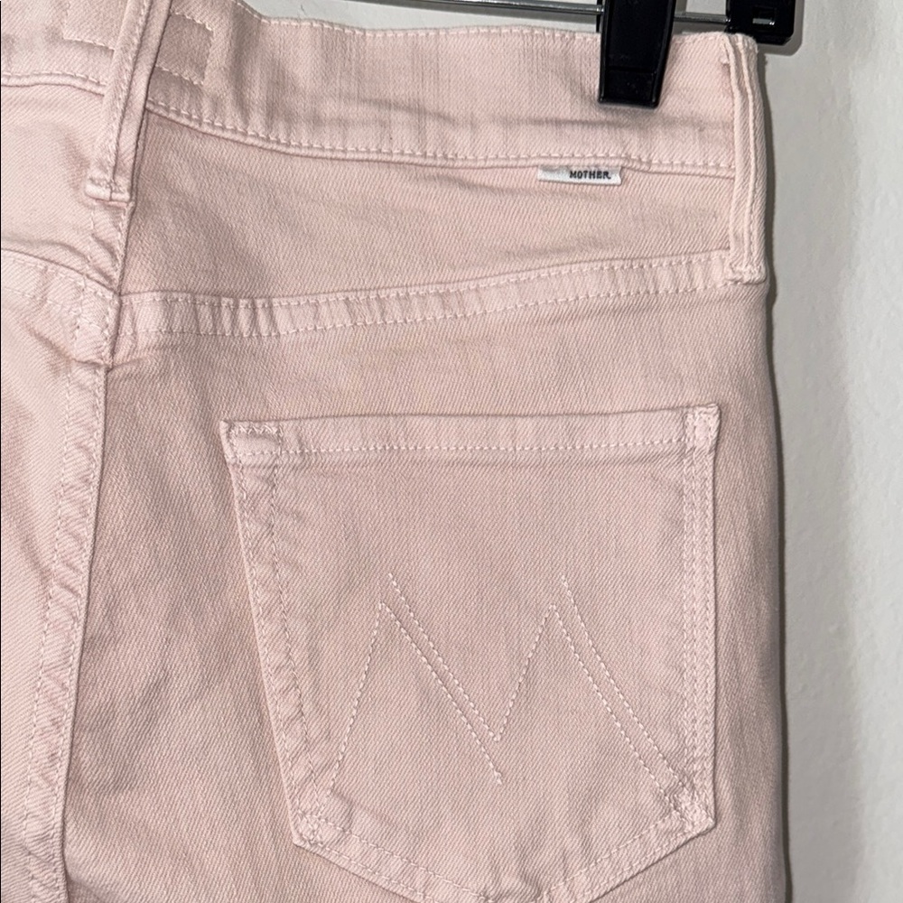 MOTHER Pink Straight Leg Jeans Size 27 - New With Tags - Picture 15 of 15